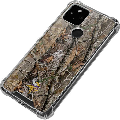NFL Minnesota Vikings Realtree AP Camo Google Pixel 5 Clear Case